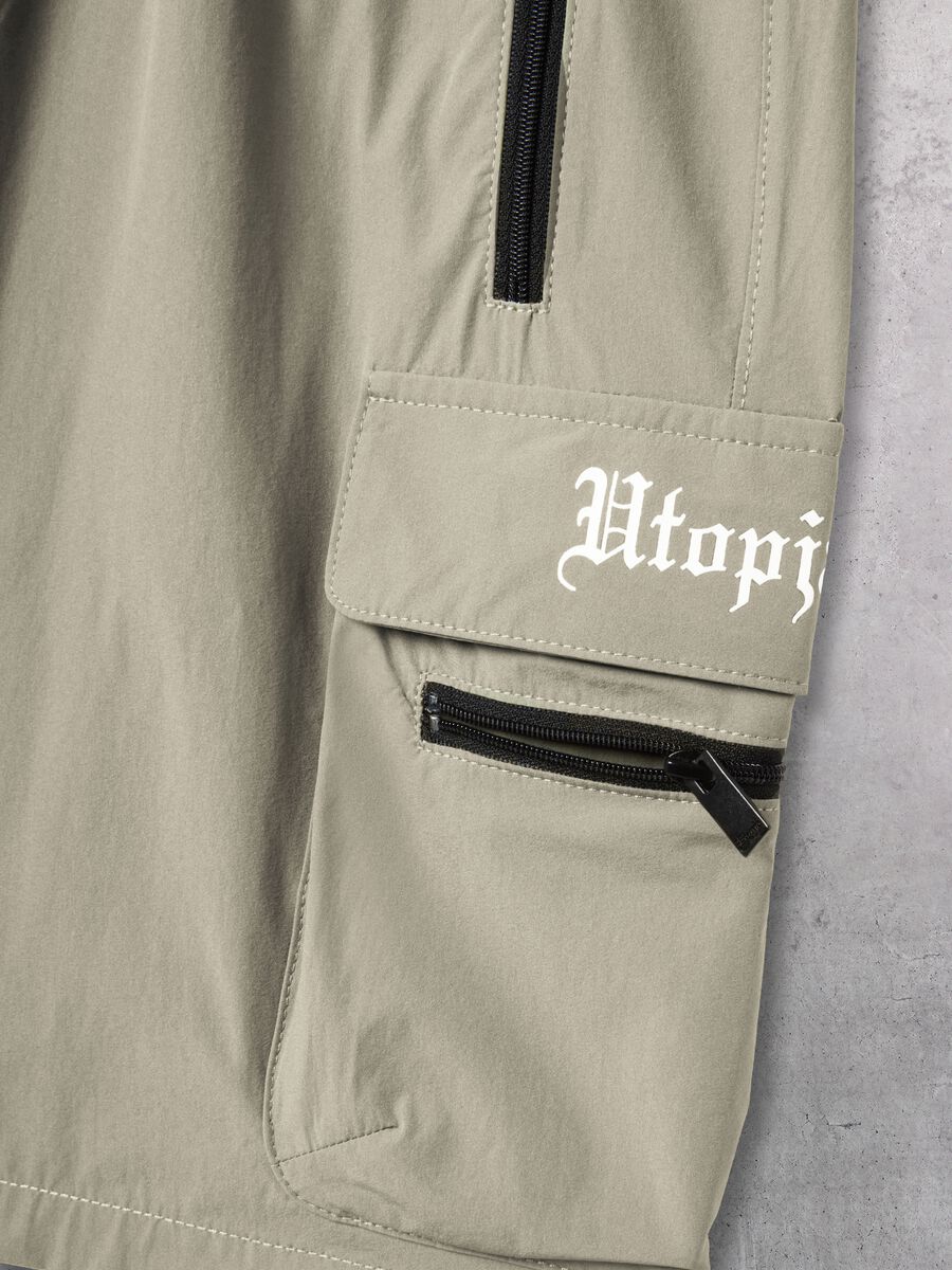 Technical Cargo Shorts Military Green_6