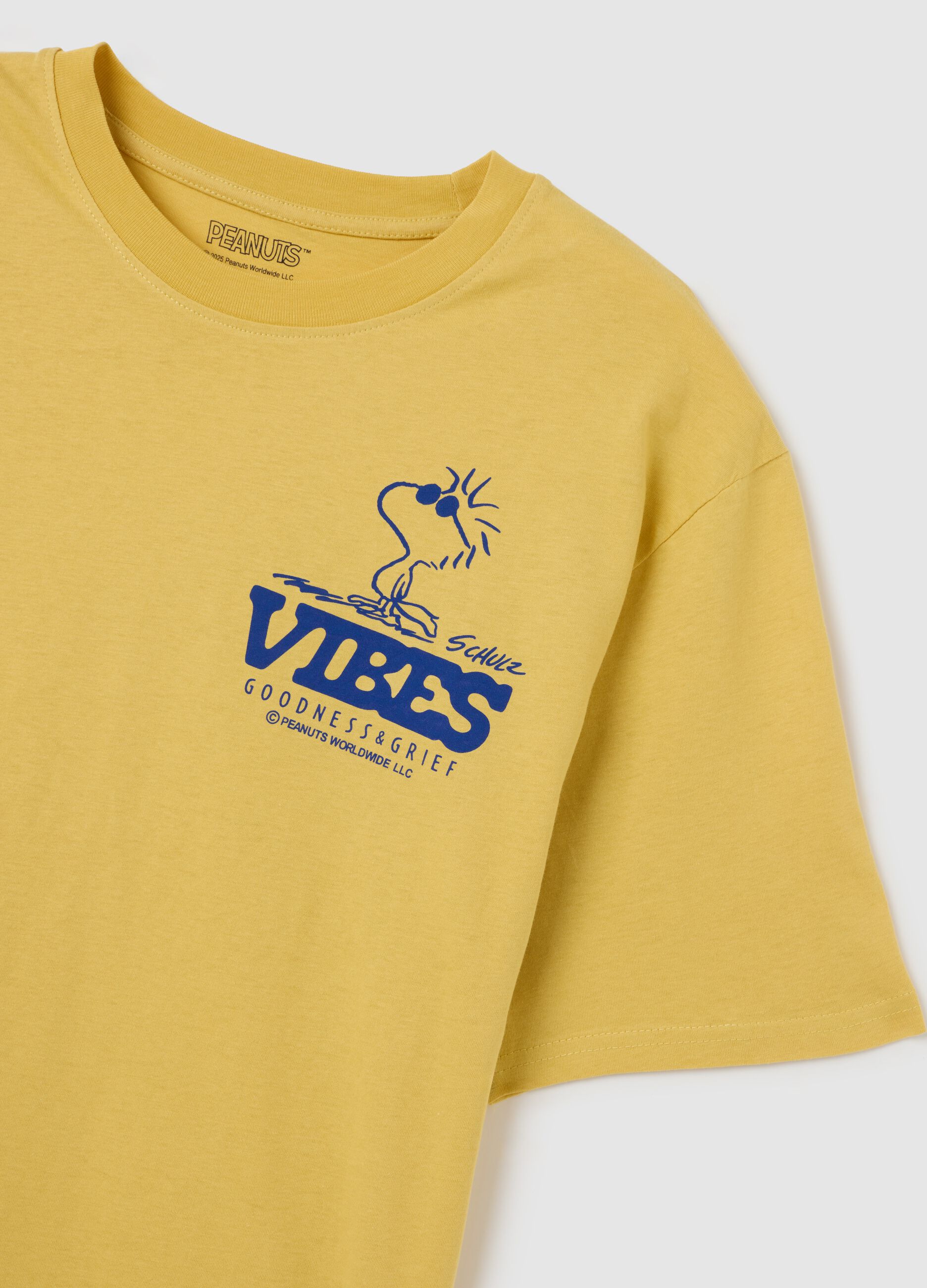 Yellow Pure Cotton T-shirt Relaxed Fit