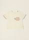 White baby regular-fit T-shirt with print in stretch cotton_0