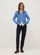 Regular fit blue cardigan in pure cotton with buttons_1