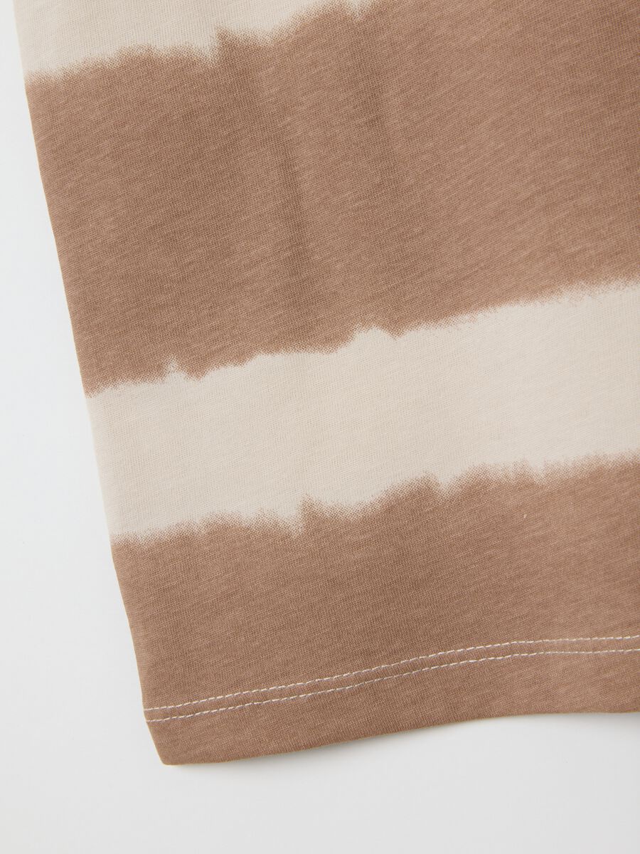 Canotta da bambino in puro cotone beige regular fit con stampa_3
