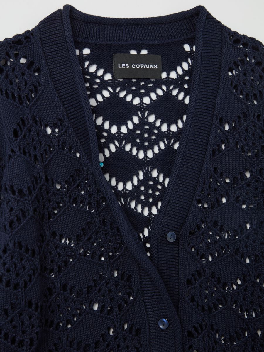 Crochet cardigan with V neck_5