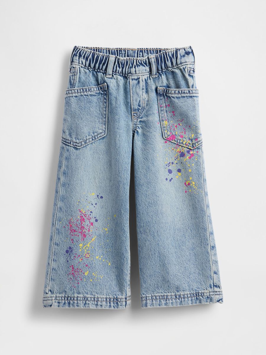 Giapponesi denim in cotone per bambina_1