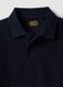Blue regular-fit polo shirt in organic cotton piqu&eacute; for boys_5