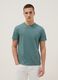 Green pure cotton short sleeve T-shirt, regular fit_2