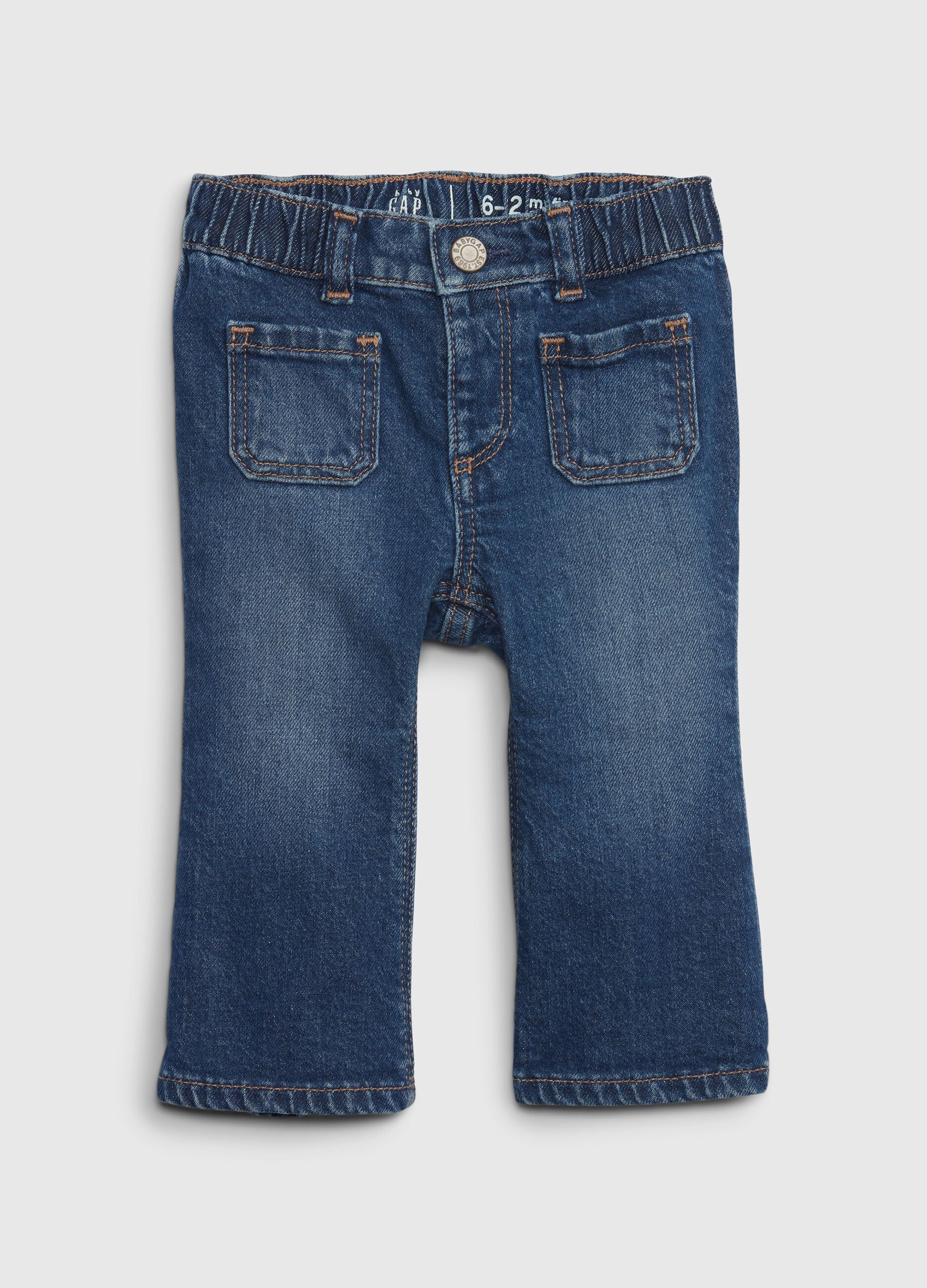 Flare-fit jeans in organic cotton