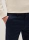 Blue stretchy cotton slim fit chino trousers_3