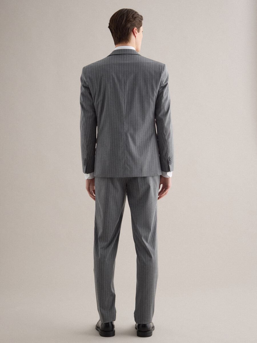 Completo gessato grigio regular fit_2