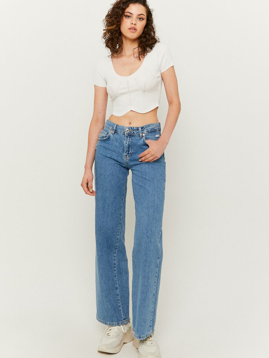 Crop top with ribbing_0