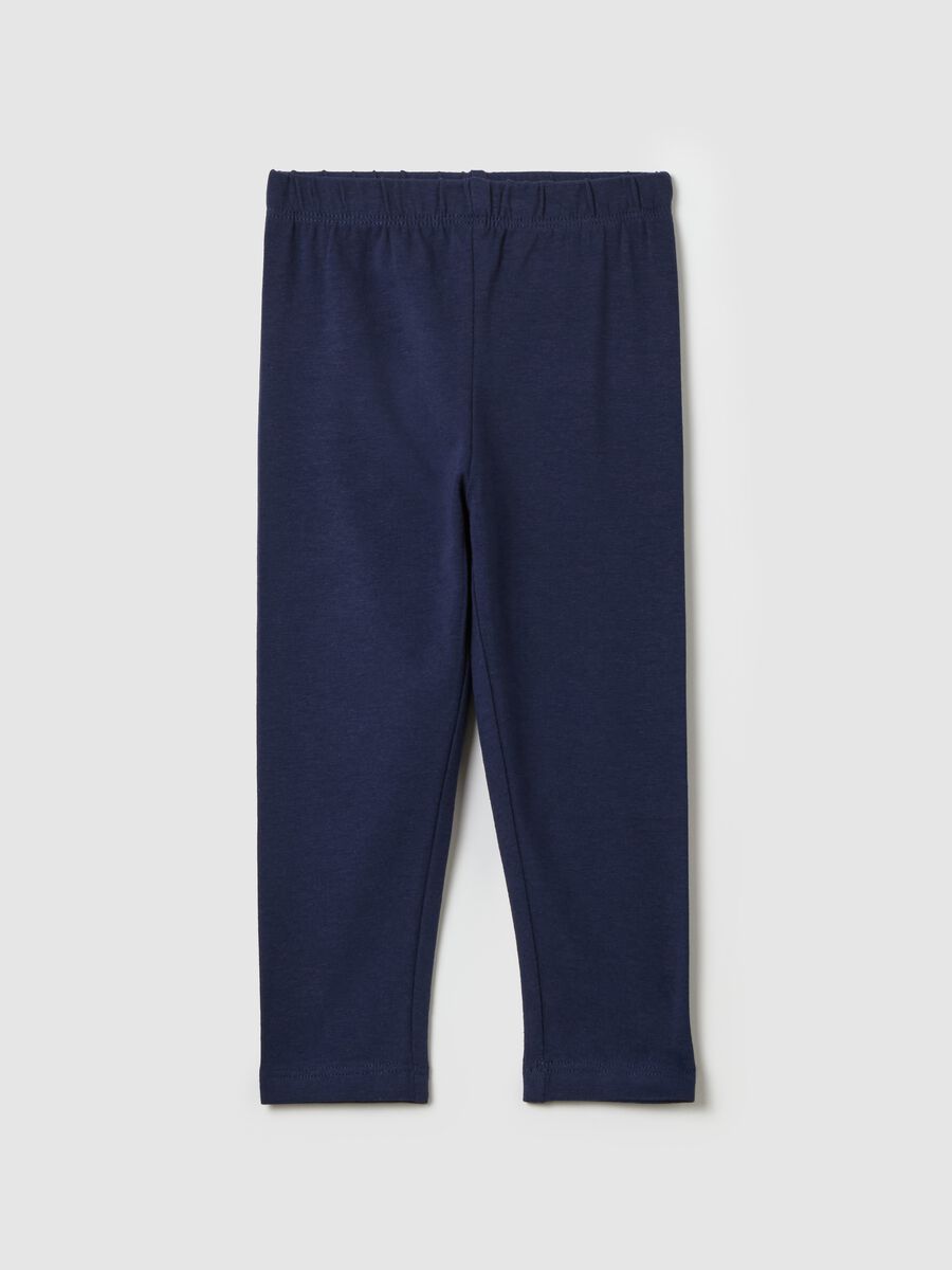 Stretch cotton leggings_0