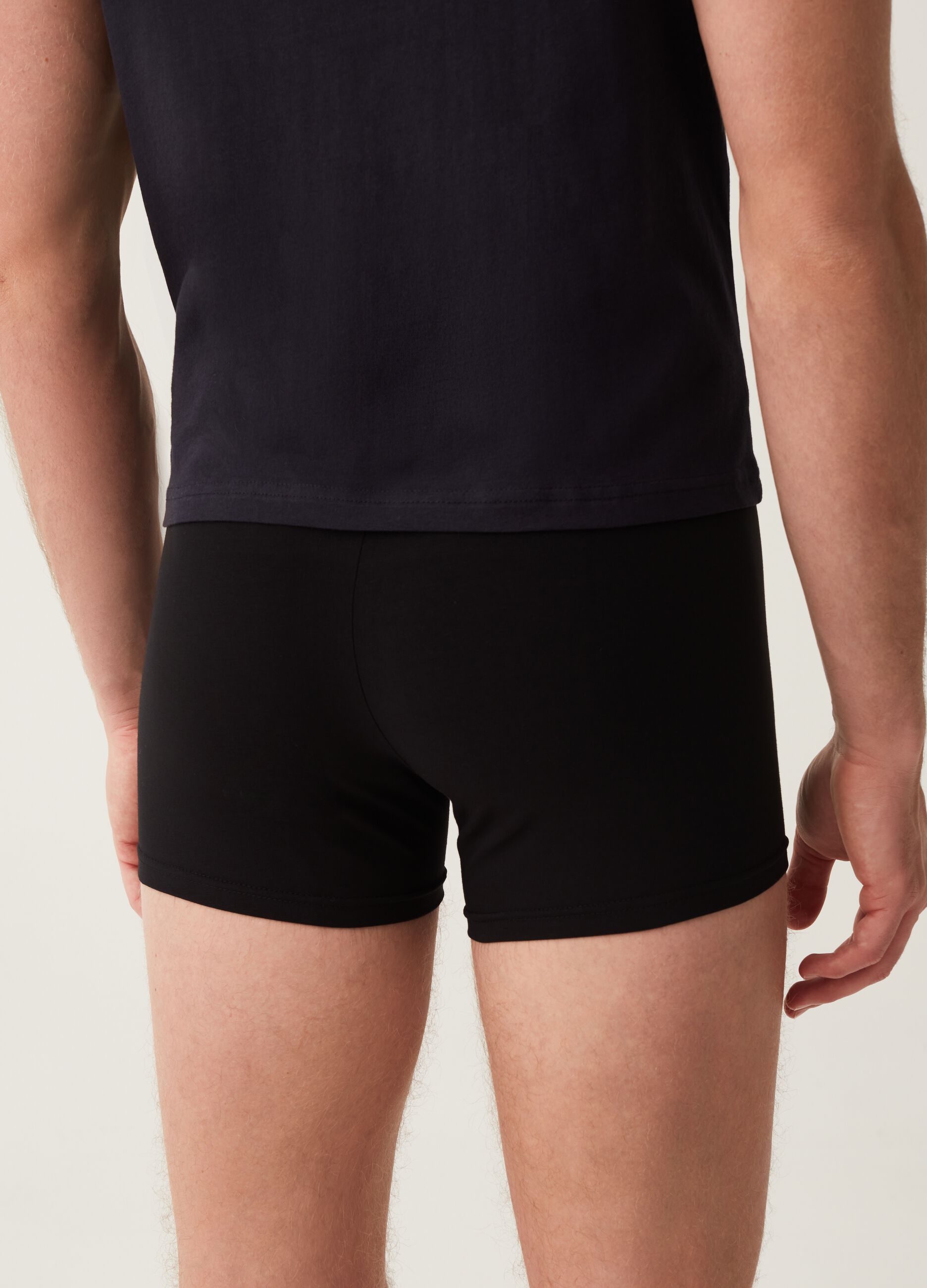 Tripack boxer in cotone bio stretch