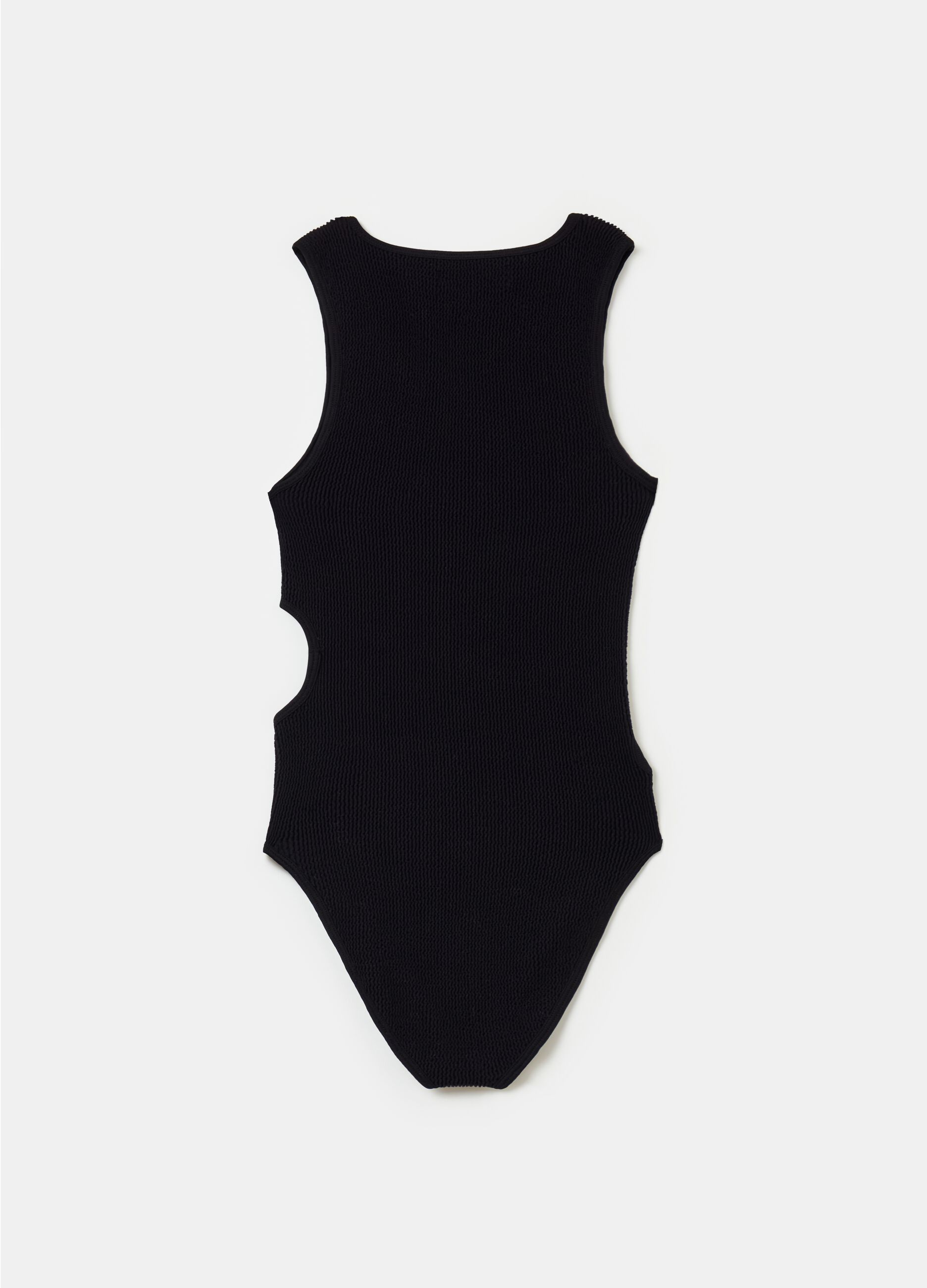 Cut Out Bodysuit Black