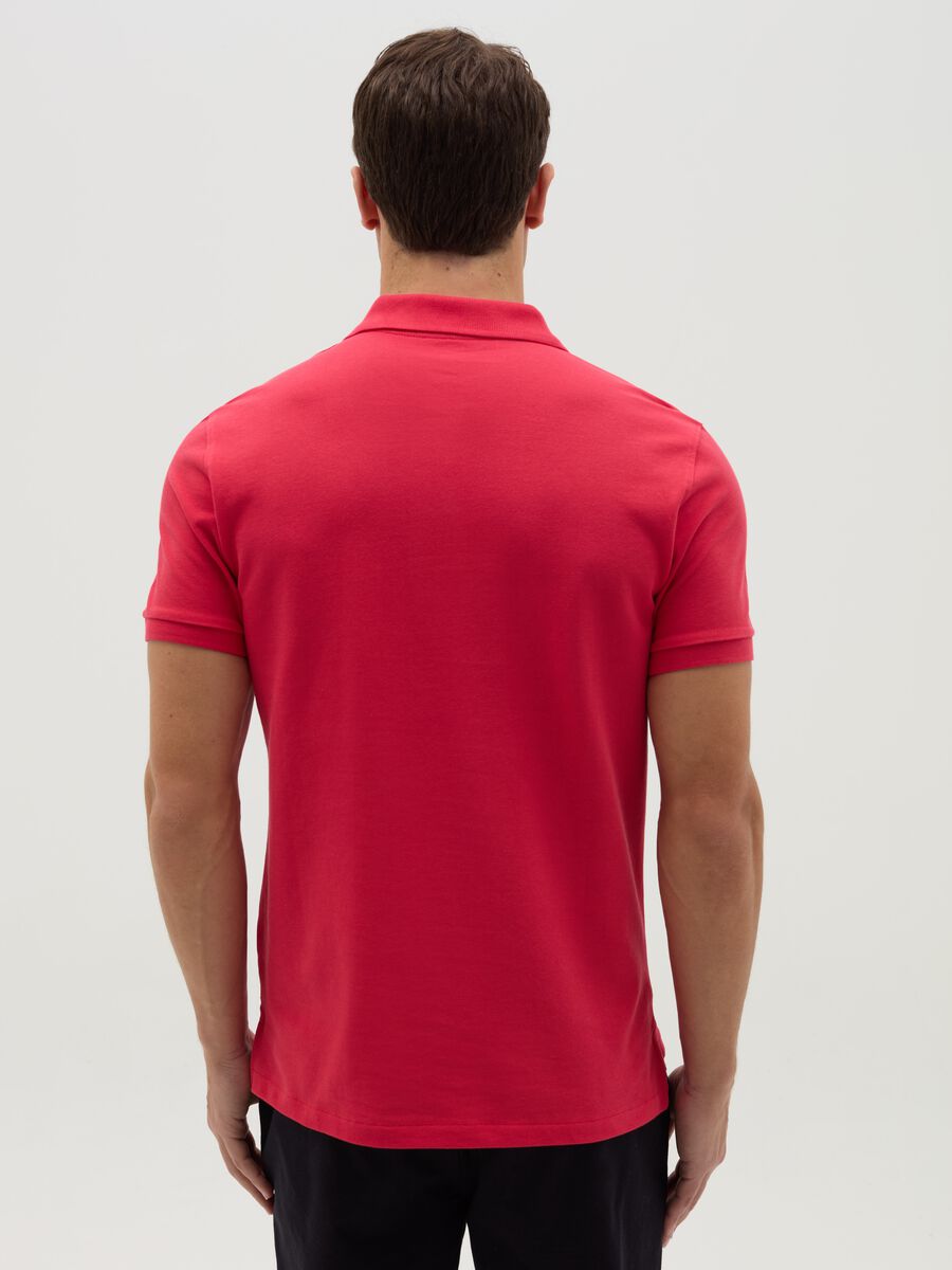 Slim-fit polo shirt in organic cotton_2
