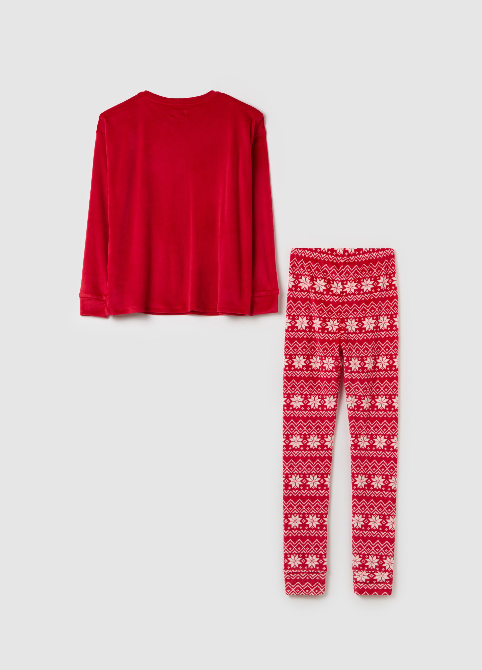 Pigiama natalizio in ciniglia Rosso OVS KIDS da Bambina OVS