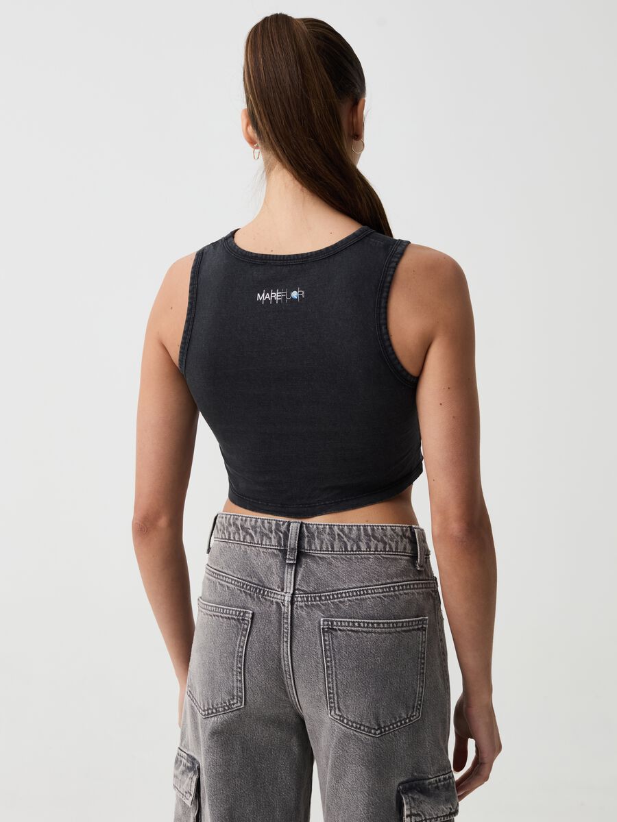 B.ANGEL FOR THE SEA BEYOND cropped tank top with print_2
