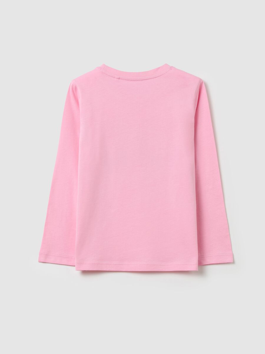 "Lovely" T-shirt with long sleeves in cotton_1