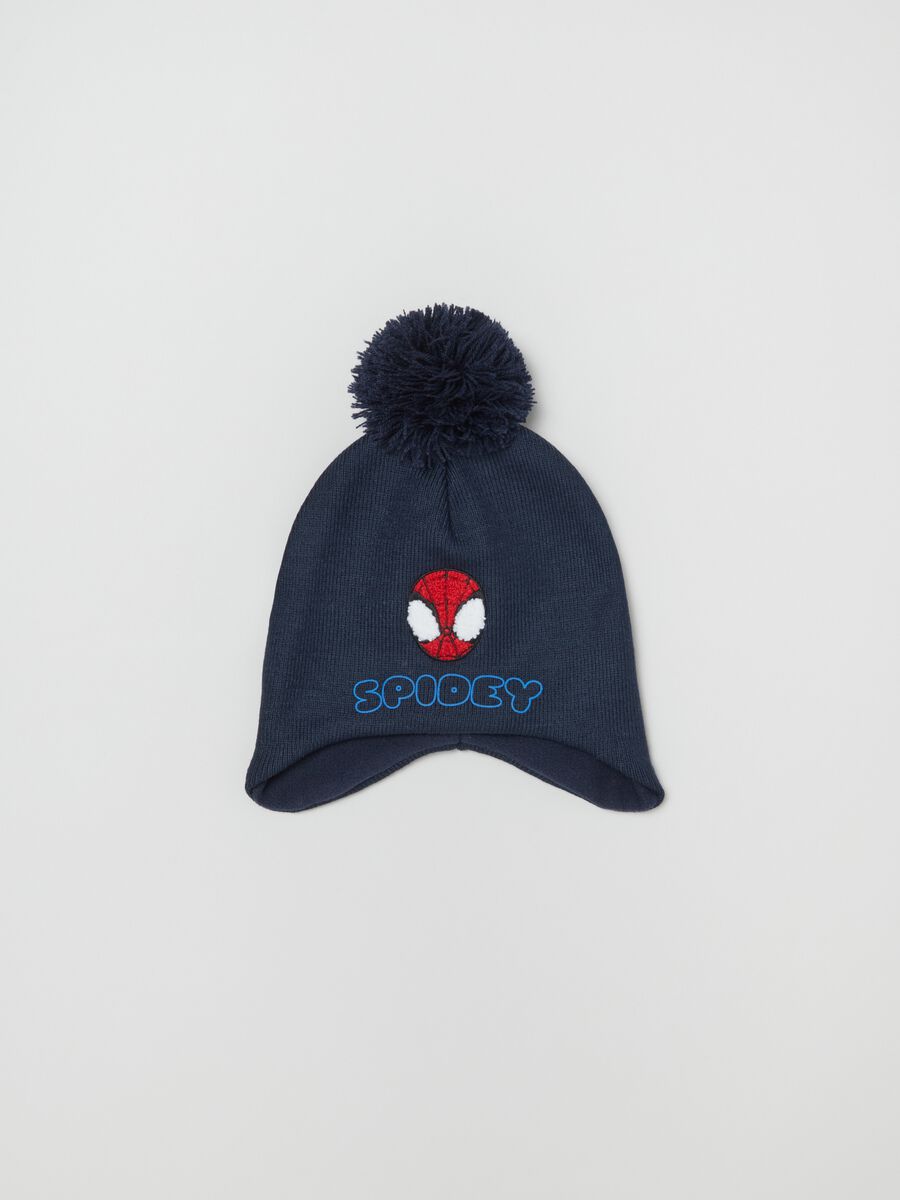 Berretto con pon pon e paraorecchie Spidey_0