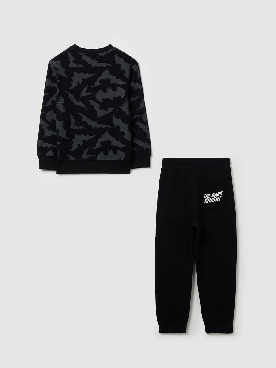Fleece jogging set with Batman print_1