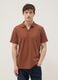 Brown short-sleeve stretch-cotton polo shirt_2