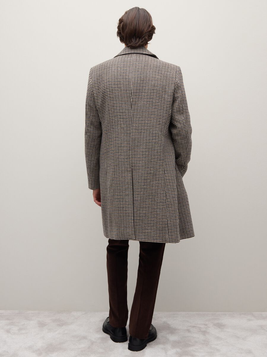 Cappotto lungo a quadri multicolor regular fit_3