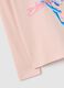 T-shirt da bambina in cotone elasticizzato rosa regular fit con stampa_3