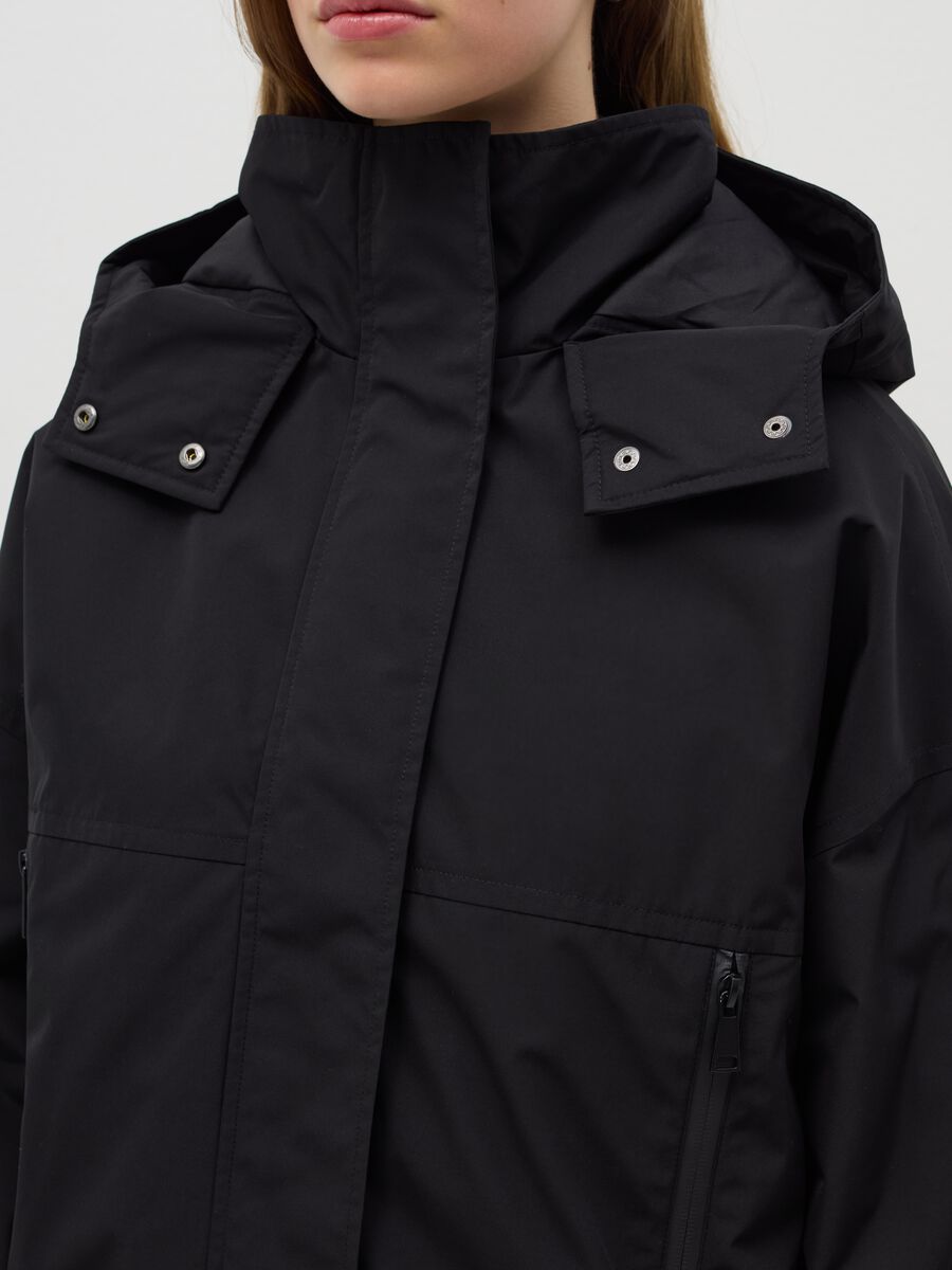 Short padded parka with hood_3