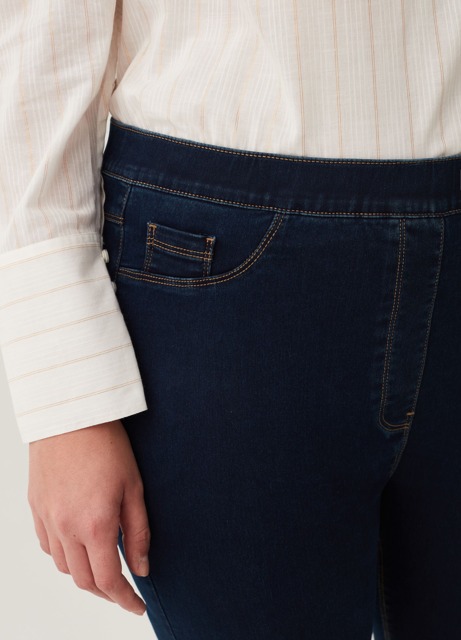Jeggings cropped con spacchetti Curvy_3