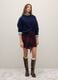 Multicolour checked skirt with fringes_0