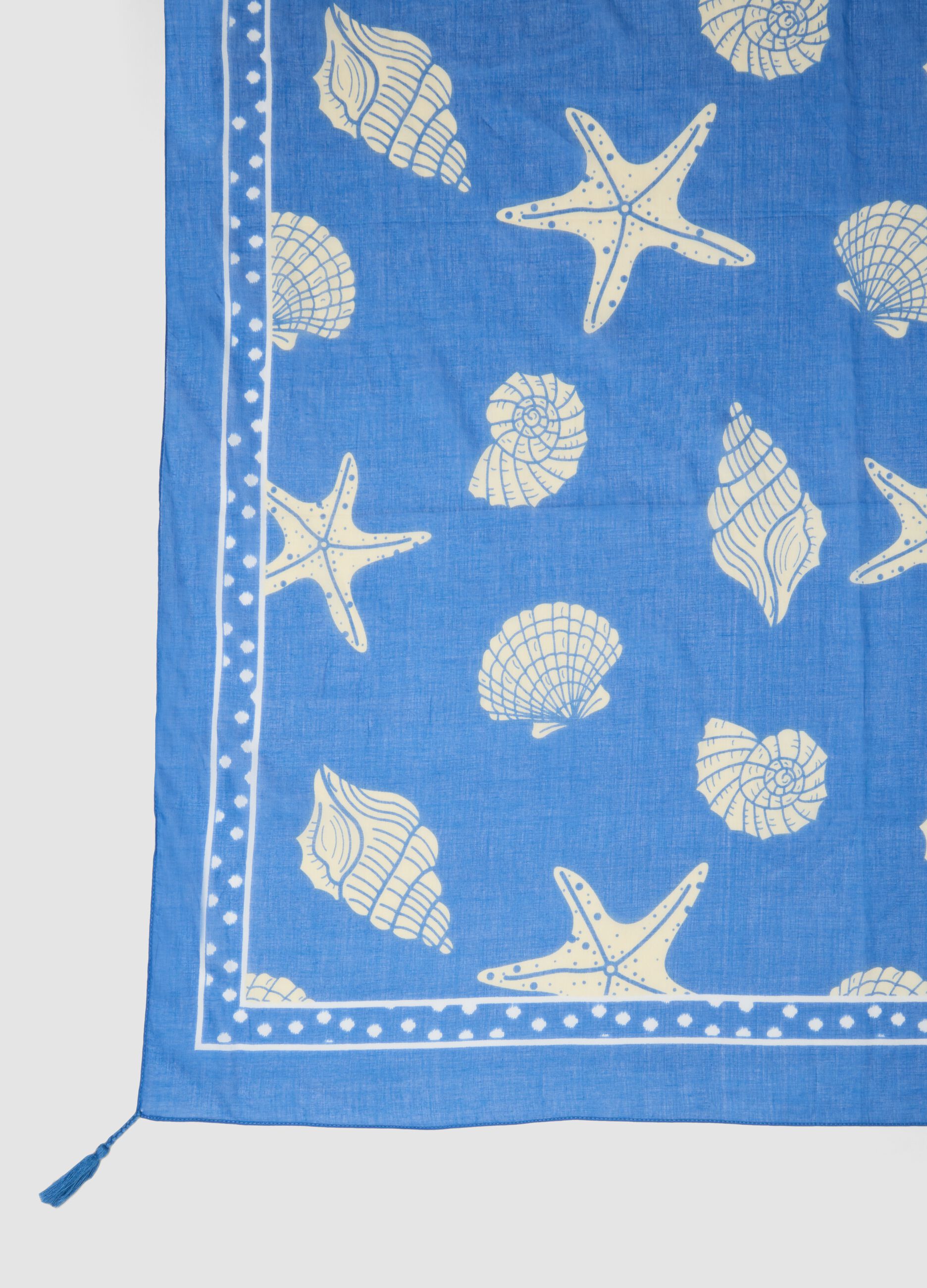 Blue pure cotton pareo