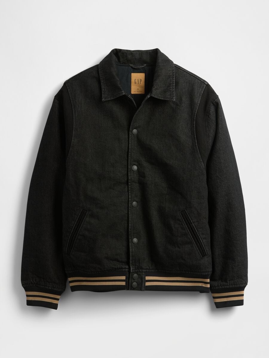 Men's Black Cotton Jacket_4