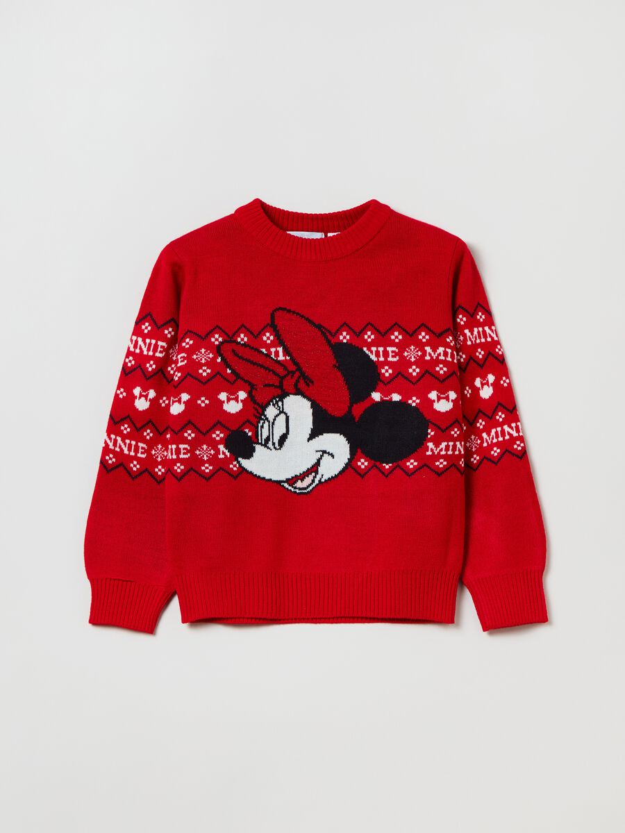 Pullover con disegno Minnie in lurex_0