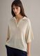 Beige Regular Fit Polo with Elbow-Length Sleeves_2