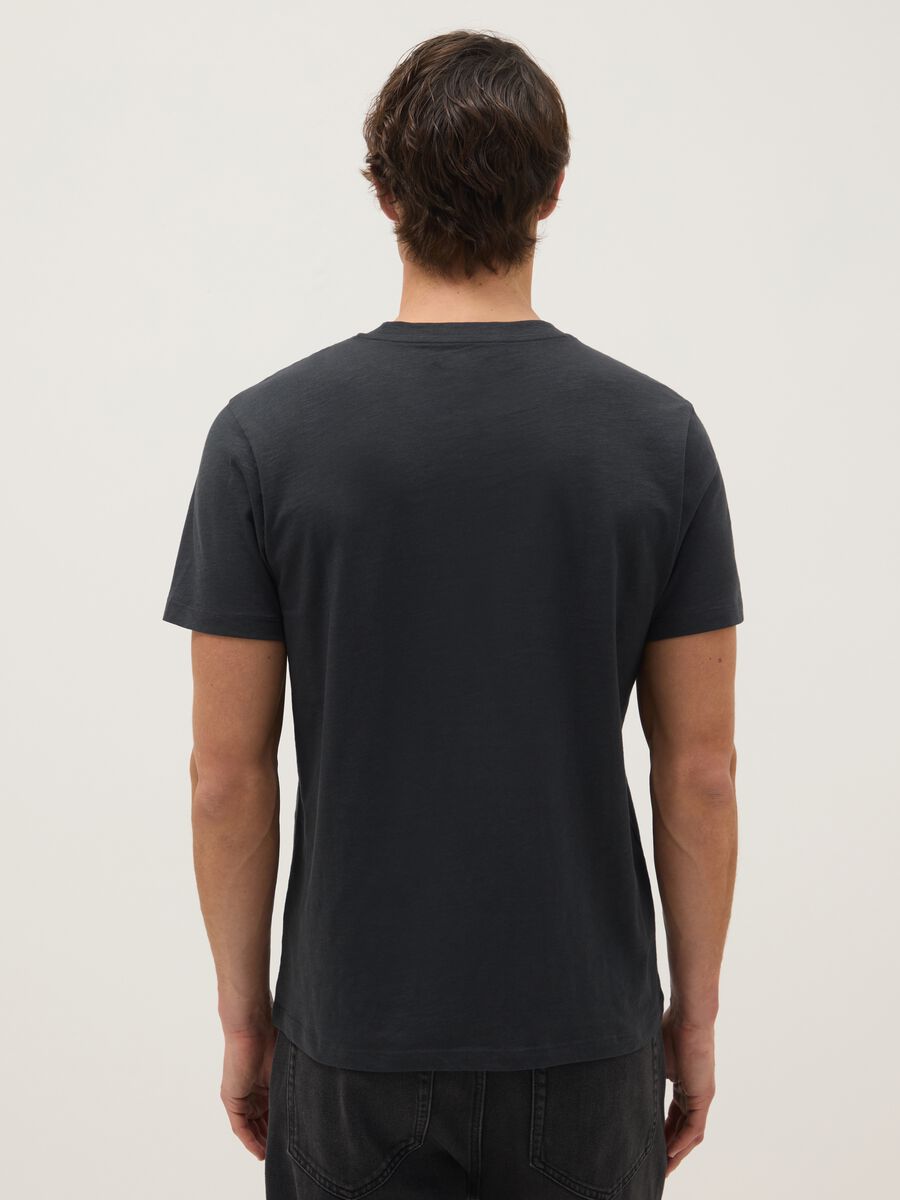 Grey Pure Cotton Regular Fit T-shirt_2