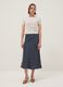 Long pure cotton skirt with multicoloured polka dots, regular fit_0