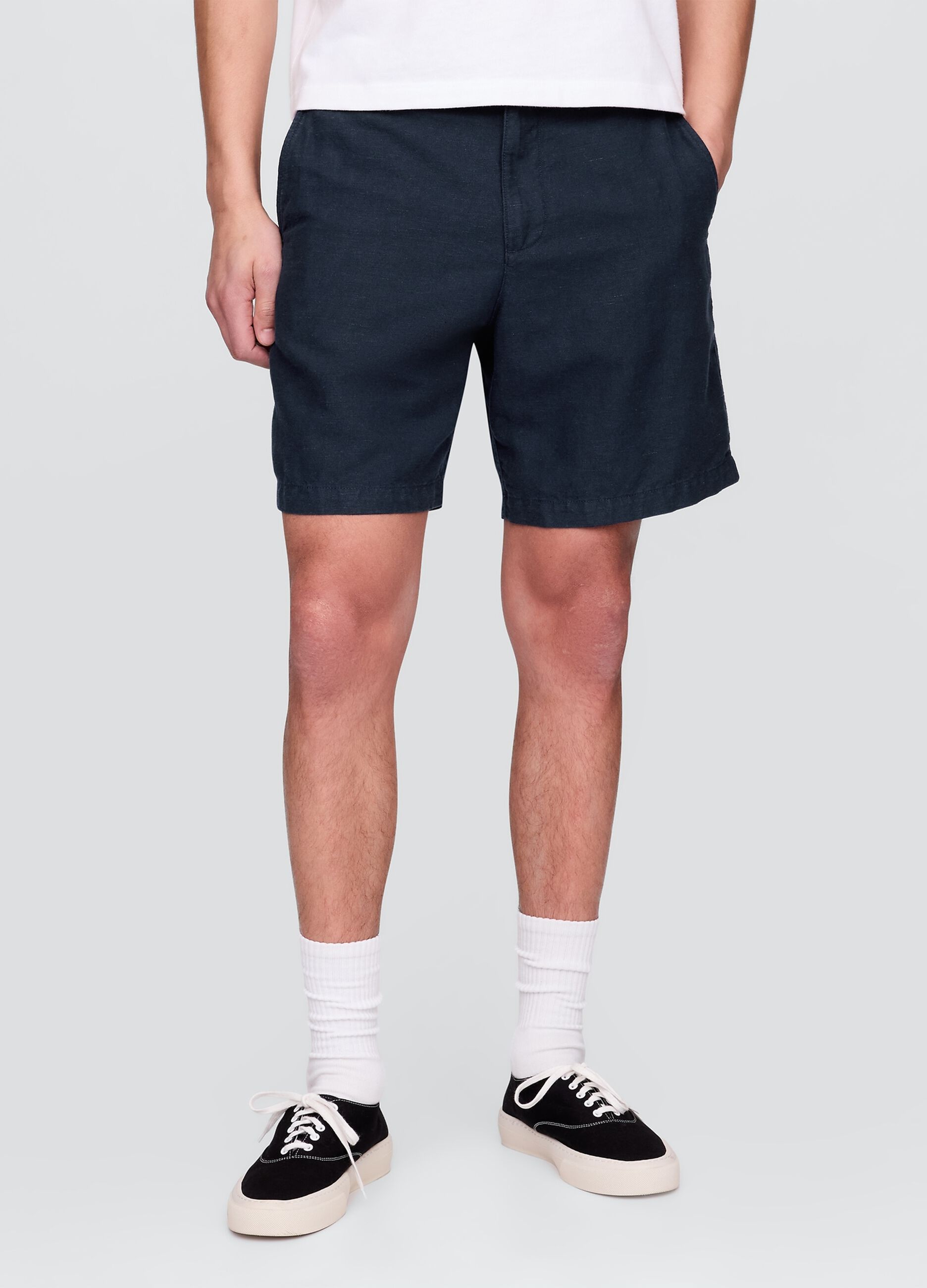 Blue Linen and Cotton Shorts by Gap