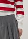 Top with red and white stripes and polo neck_3