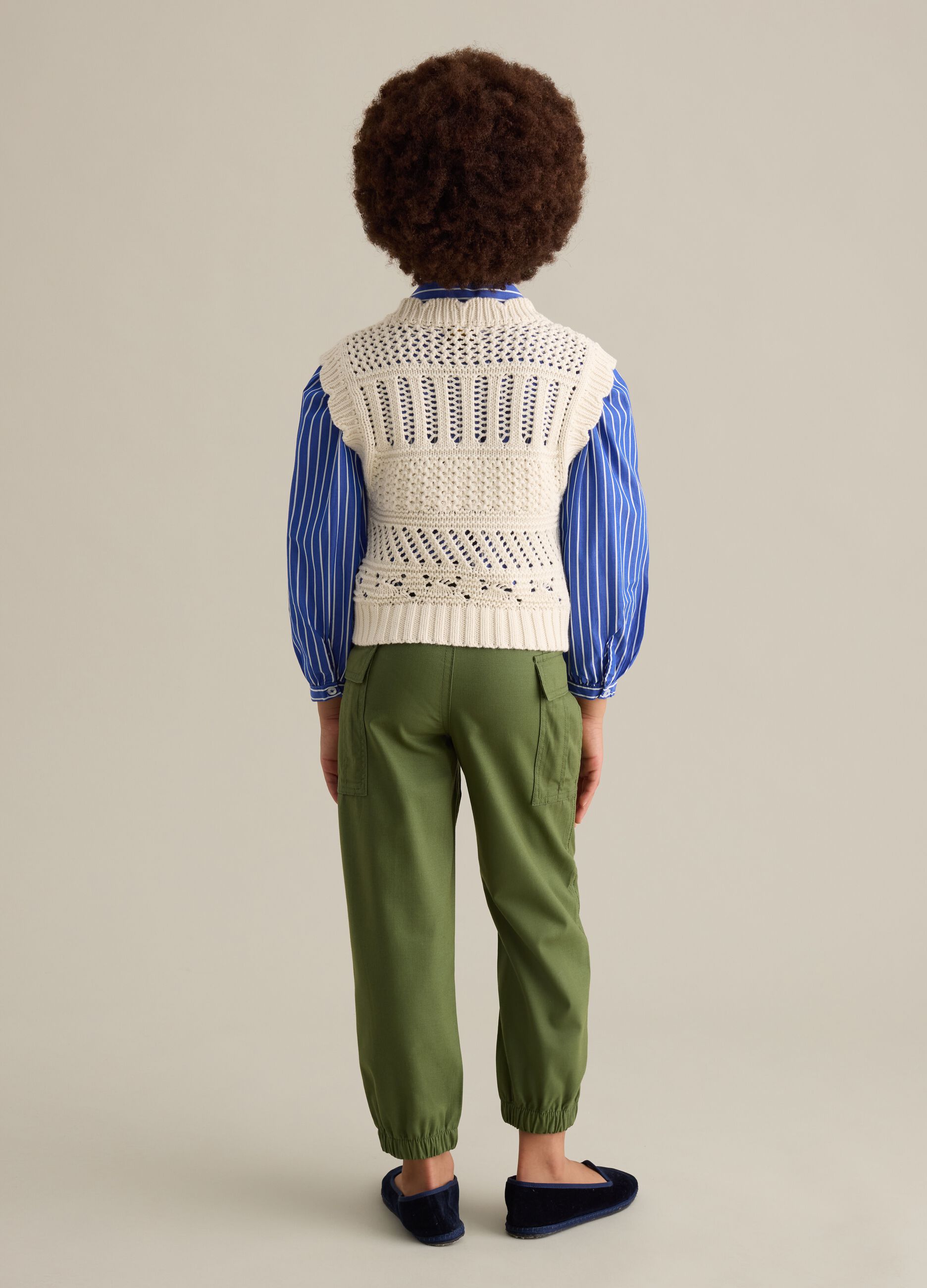 Cargo trousers in cotton and Lyocell