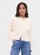 White Cotton Cardigan for Girls_0