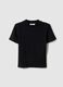 Black Slim Fit Stretch Cotton T-shirt_4