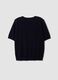 Navy wool-blend crew-neck short-sleeve jumper, regular fit_6