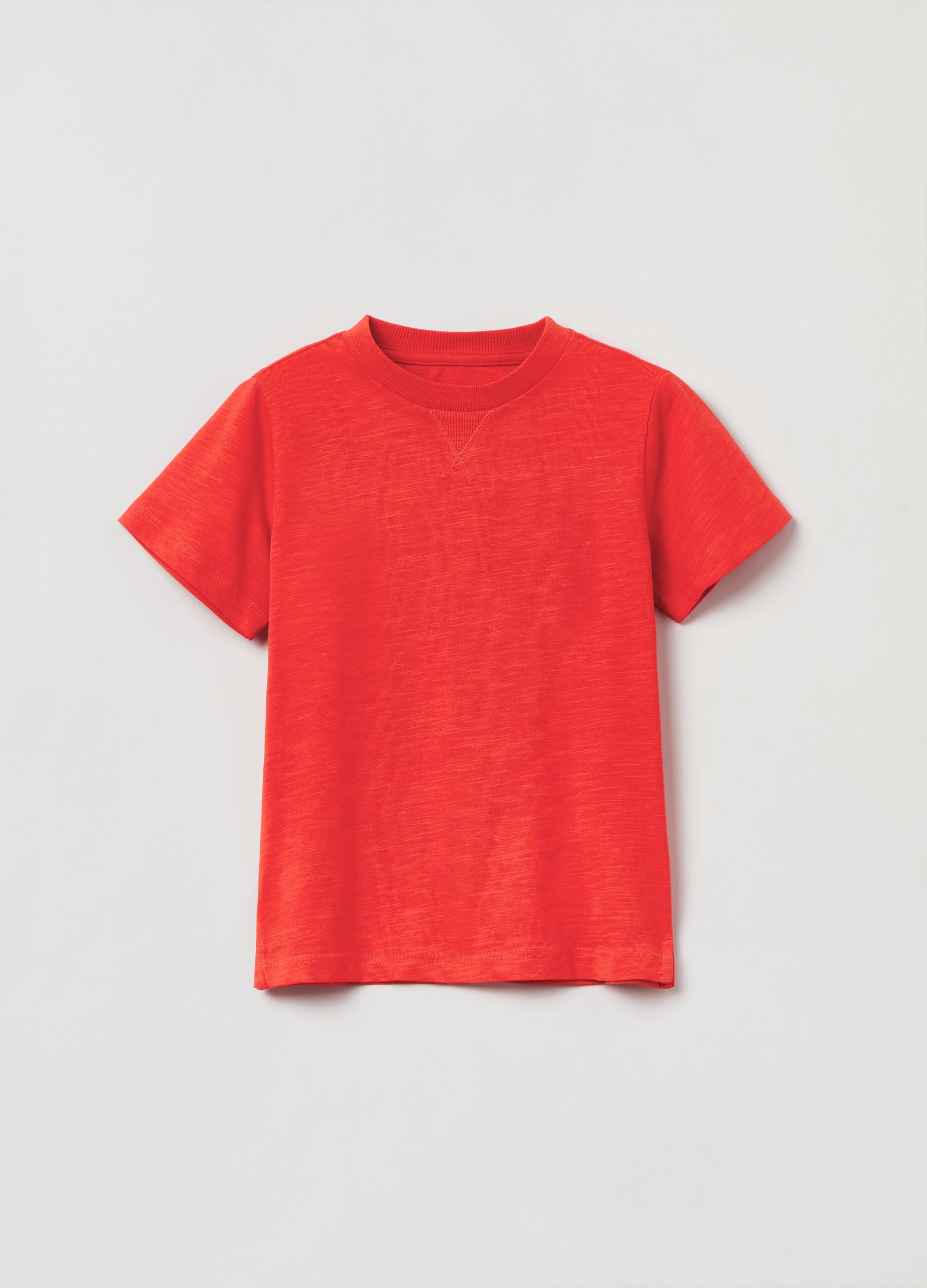 T-shirt girocollo in cotone