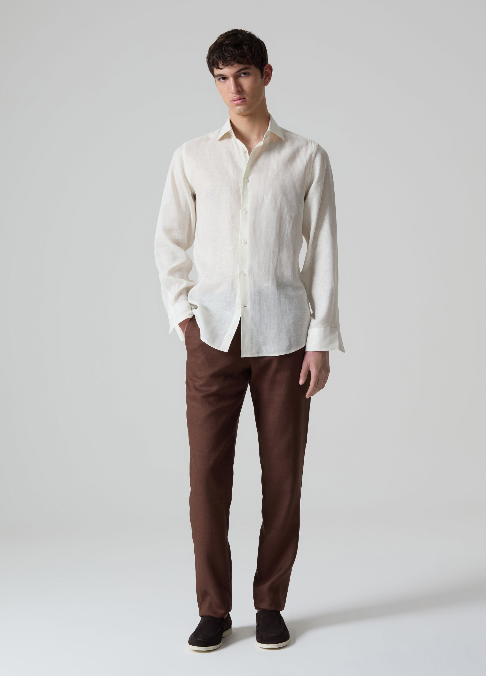 Pantalone chino in lino Contemporary