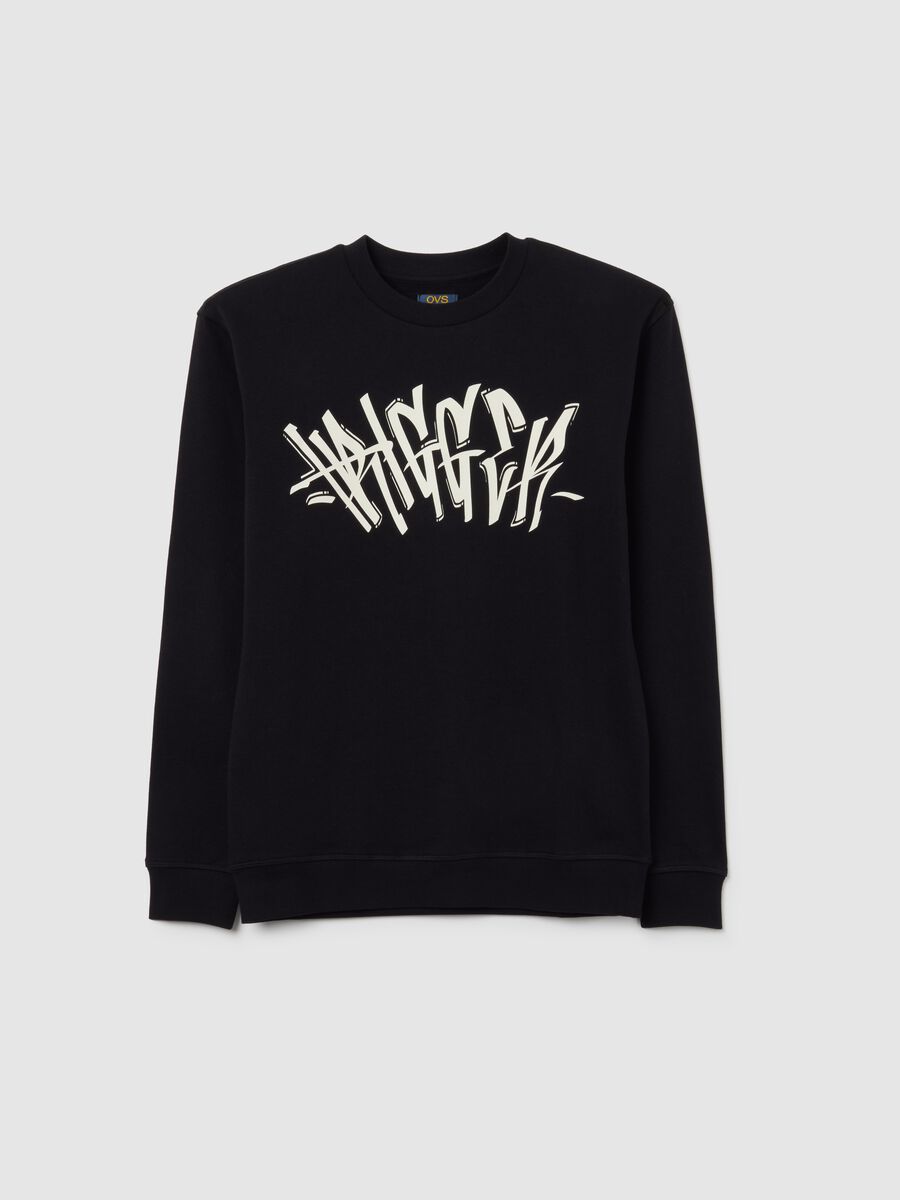 Black sweatshirt for boys aged 10-15_3