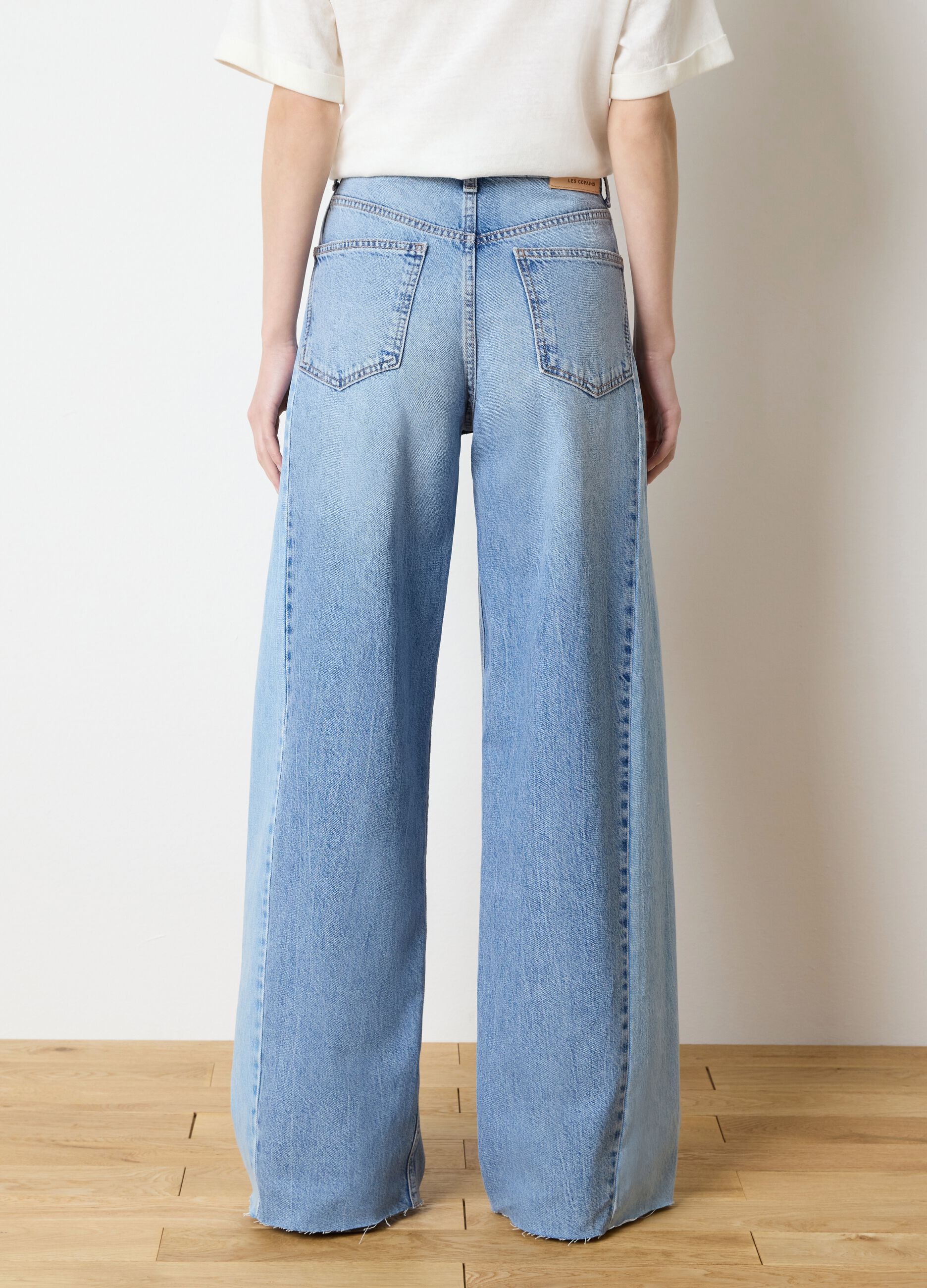 Jeans ampi in cotone