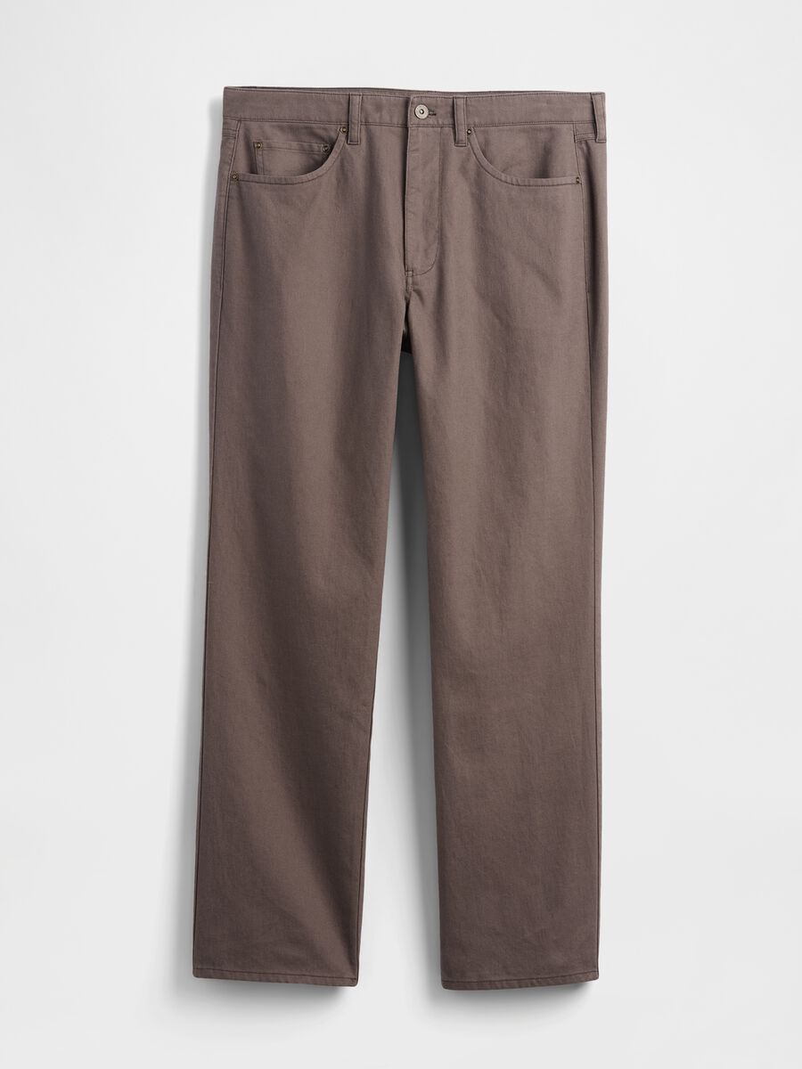 Linen and cotton blend trousers_4