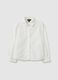 Girl's White Cotton Shirt Regular Fit_3
