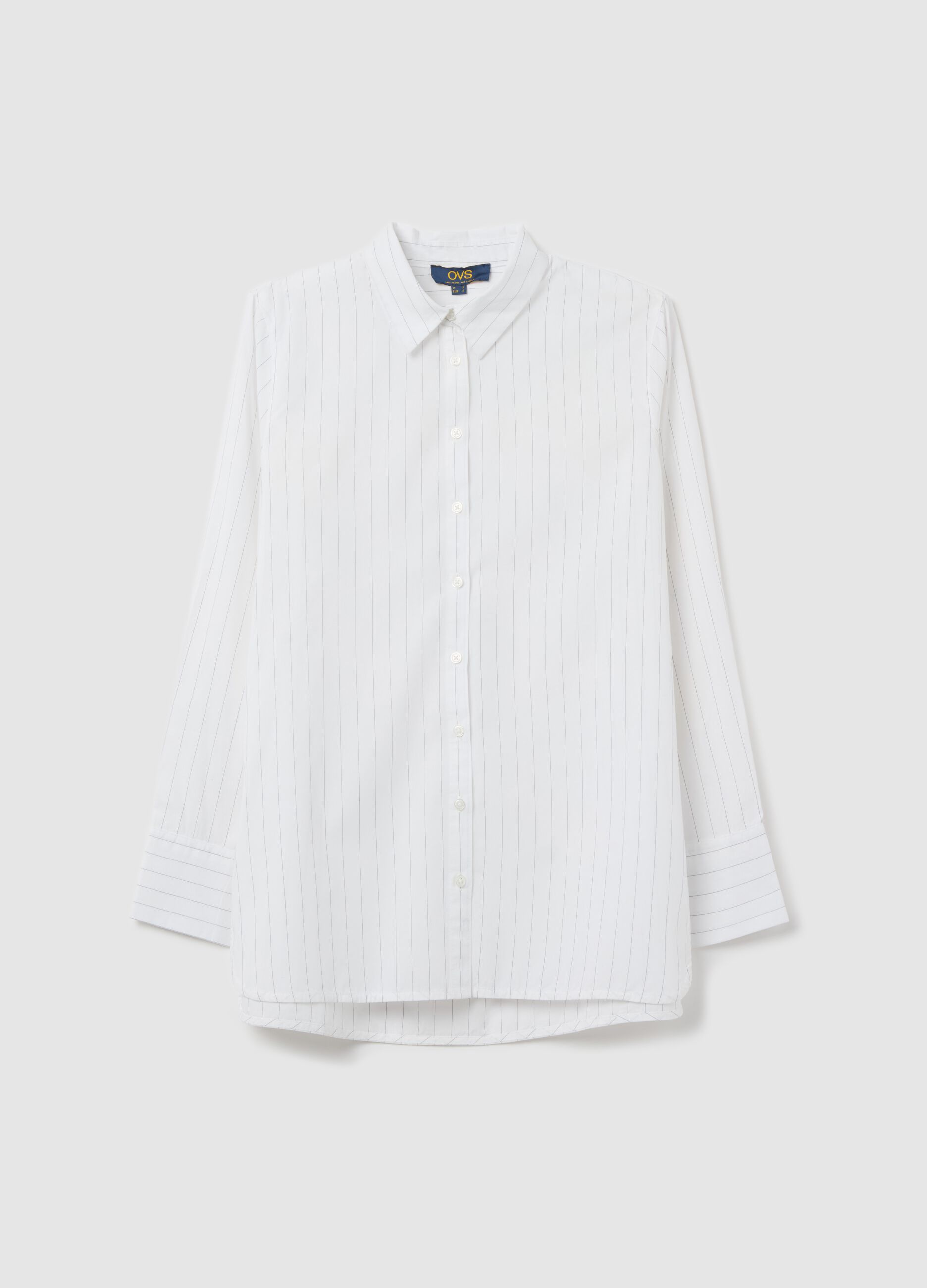 Camicia in cotone a righe