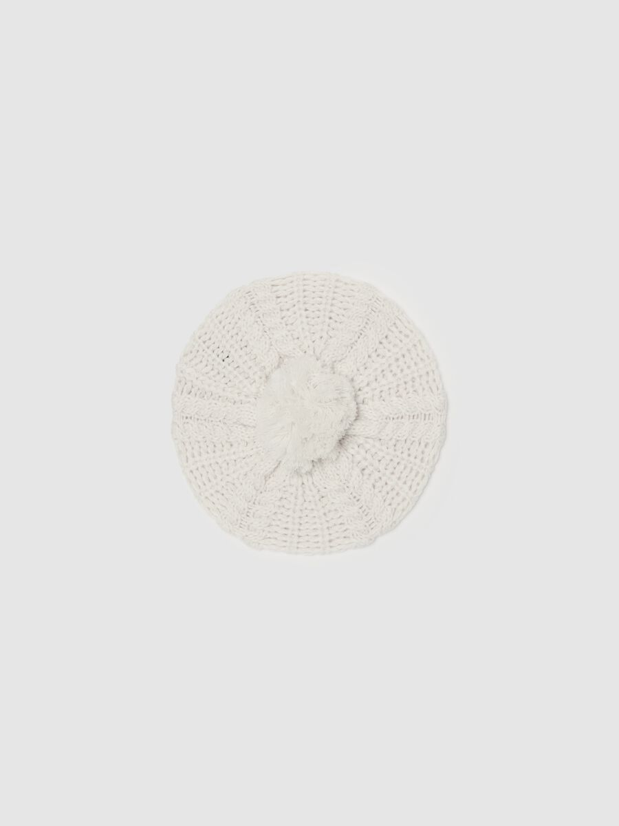 French beret with pom-pom_0