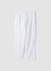 White cotton-linen blend pyjama trousers with relaxed fit_4