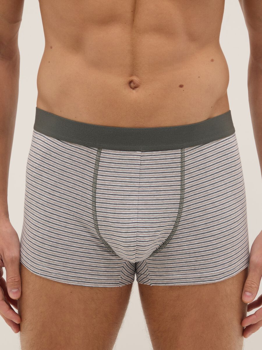 Multipack of stretch cotton multicolour regular fit boxer shorts_1